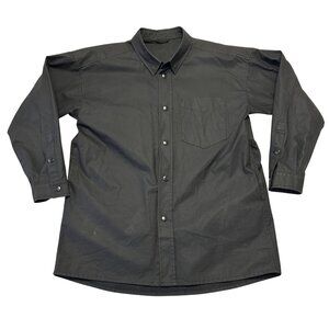 Stutterheim Mens Lerum Rain Shirt Jacket Size M Black Casual Minimalist Commute